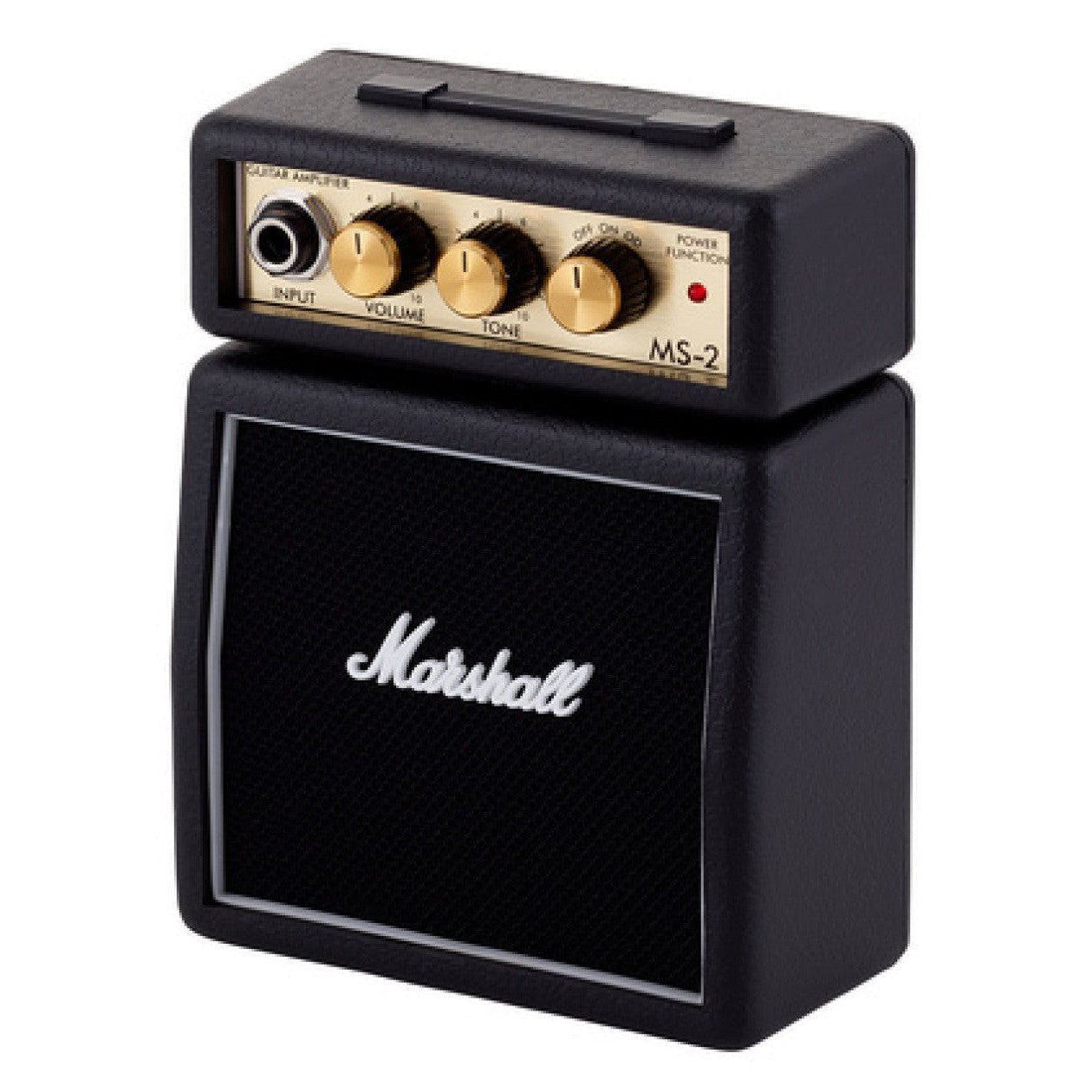 Marshall MS2 Black Micro Guitar Amplifier Portable Battery-Powered Practice Amp